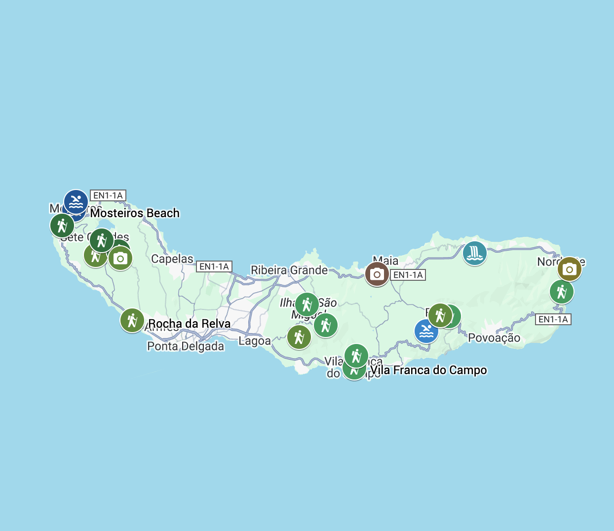 mappa azzorre